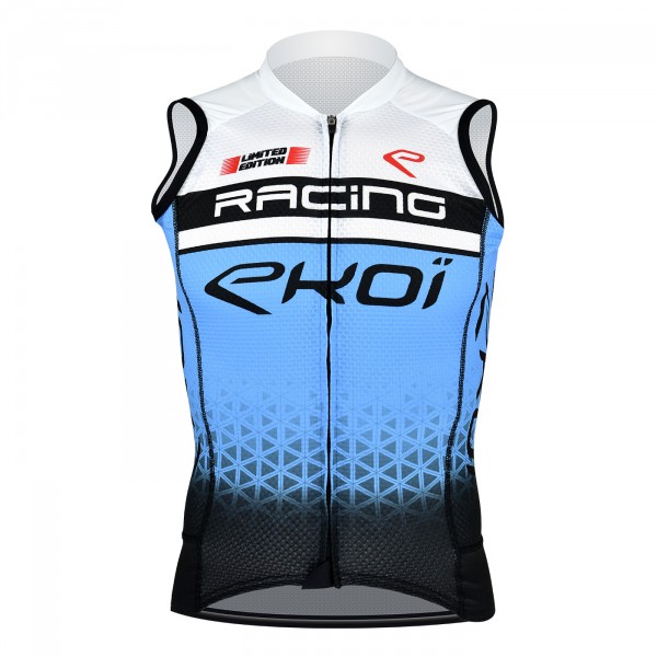 maillot été sans manches ekoi racing bleu