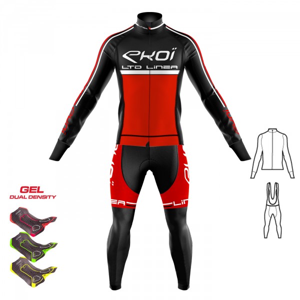 Tenue 2 pièces Veste Collant Gel 3D EKOI LINEA LTD Rouge Tenue 2 pièces Veste Collant Gel 3D EKOI LINEA LTD Rouge