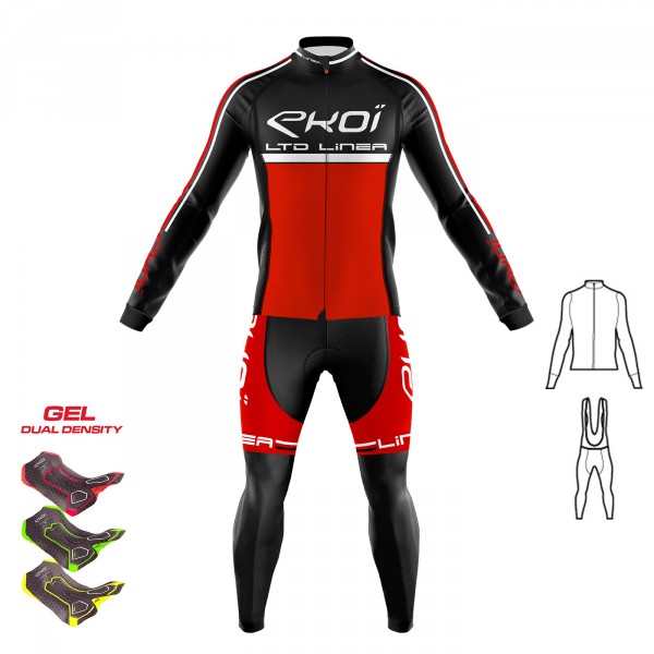 Tenue 2 pièces Maillot Collant Gel 3D EKOI LINEA LTD Rouge Tenue 2 pièces Maillot Collant Gel 3D EKOI LINEA LTD Rouge