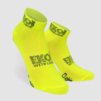 Ladies Socks Ekoï Stella Neon Yellow