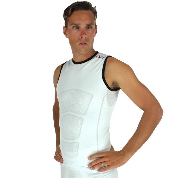 Maglia senza maniche EKOI RUN Bianca Maglia senza maniche EKOI RUN Bianca