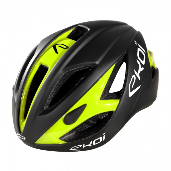 EKOI AR13 matt black / fluo yellow helmet EKOI AR13 matt black / fluo yellow helmet