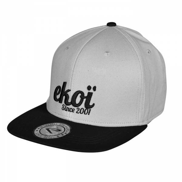 Czapka z daszkiem EKOI Snapback szara Vintage Czapka z daszkiem EKOI Snapback szara Vintage