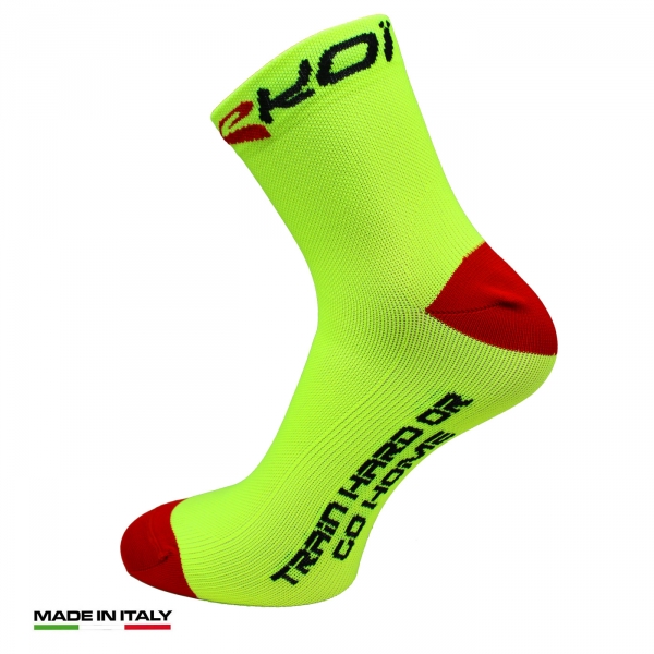 Chaussettes EKOI RUN Confort Jaune Chaussettes EKOI RUN Confort Jaune