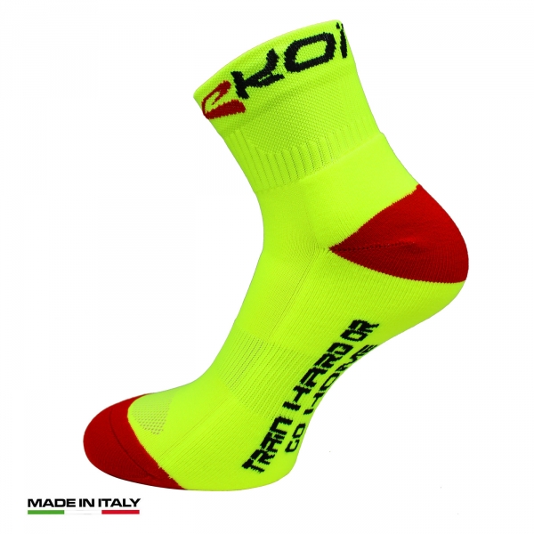 Chaussettes EKOI RUN Comp Jaune Chaussettes EKOI RUN Comp Jaune