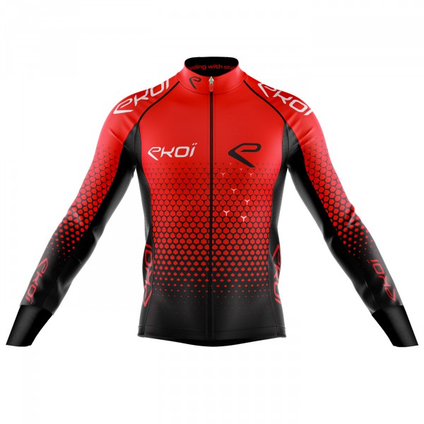 EKOI STAR RED WINTER CYCLING JERSEY EKOI STAR RED WINTER CYCLING JERSEY