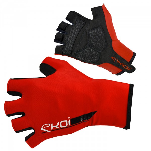Guanti ciclicmo Gel EKOI ROAD Rosso Guanti ciclicmo Gel EKOI ROAD Rosso