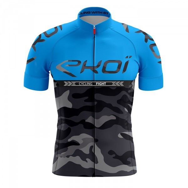 Maillot EKOI CYCLING FIGHT Bleu Maillot EKOI CYCLING FIGHT Bleu