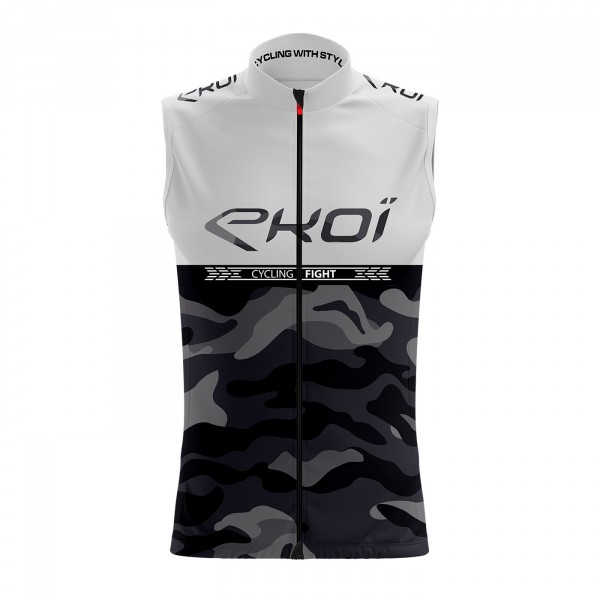 Gilet coupe-vent EKOI CYCLING FIGHT Blanc Gilet coupe-vent EKOI CYCLING FIGHT Blanc