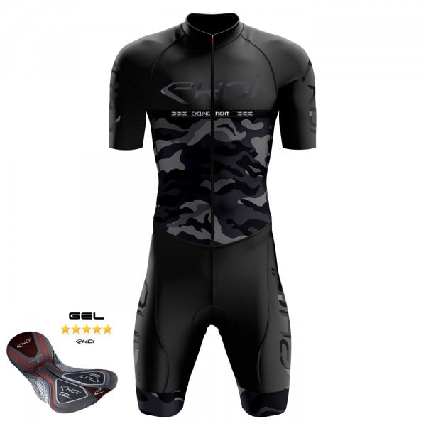 Combinaison vélo Gel EKOI CYCLING FIGHT Noir Combinaison vélo Gel EKOI CYCLING FIGHT Noir