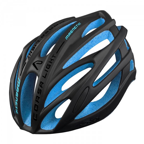 Casque EKOI CORSA LIGHT Noir mat EPS Bleu Casque EKOI CORSA LIGHT Noir mat EPS Bleu
