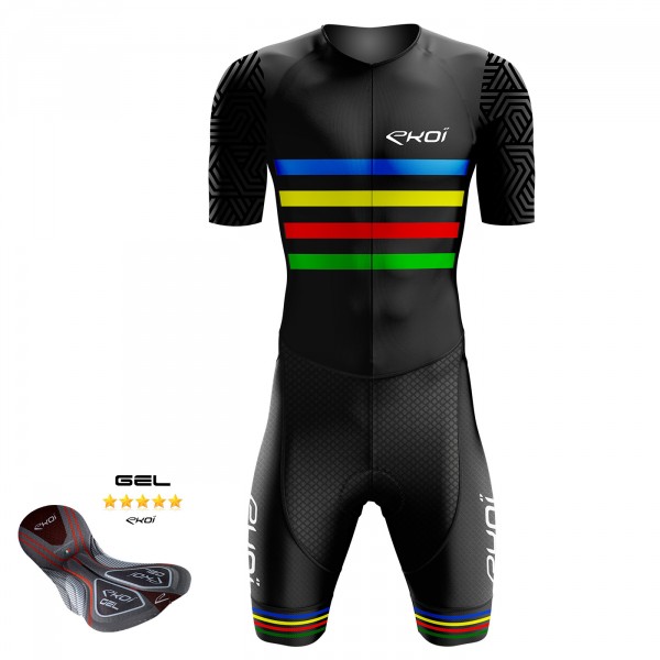 Combinaison vélo Gel EKOI ARCOÏRIS Noir Combinaison vélo Gel EKOI ARCOÏRIS Noir