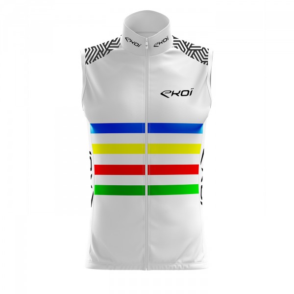Gilet coupe-vent EKOI ARCOIRIS Blanc Gilet coupe-vent EKOI ARCOIRIS Blanc
