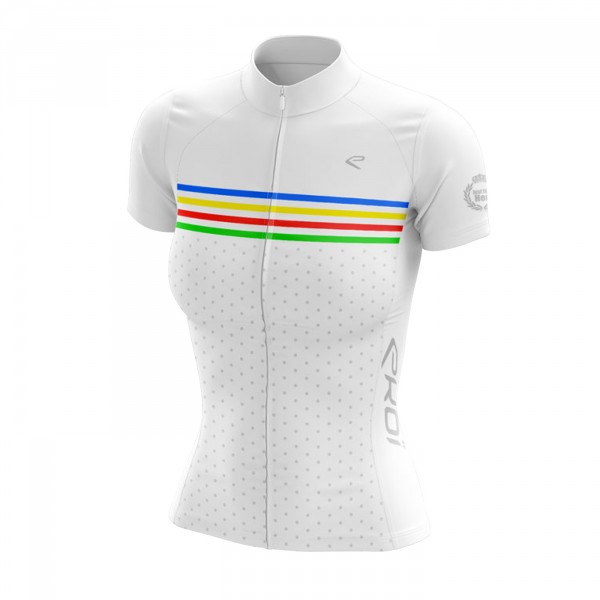 Maglia EKOI JUST FOR HER COLORS Bianco Maglia EKOI JUST FOR HER COLORS Bianco