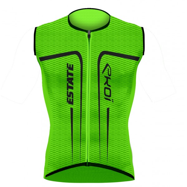 Maglia EKOI ESTATE senza maniche Verde fluo Maglia EKOI ESTATE senza maniche Verde fluo