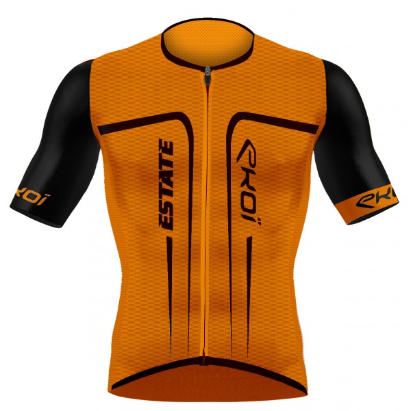 Maillot EKOI ESTATE manches courtes Orange fluo Maillot EKOI ESTATE manches courtes Orange fluo