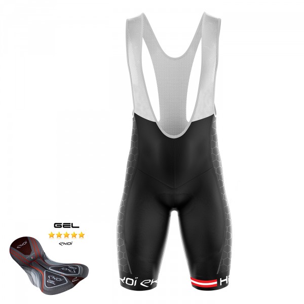 Cuissard Gel injecté EKOI HEXA Noir Rouge Cuissard Gel injecté EKOI HEXA Noir Rouge
