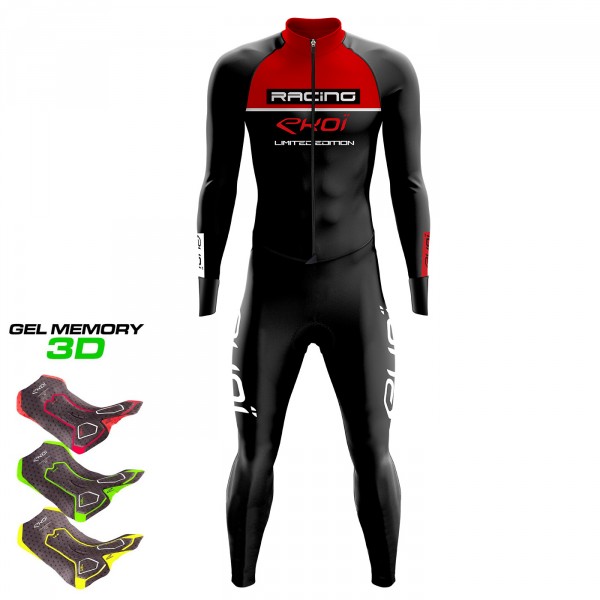 Heldragt vinter Gel RACING Sort/Rød Heldragt vinter Gel RACING Sort/Rød