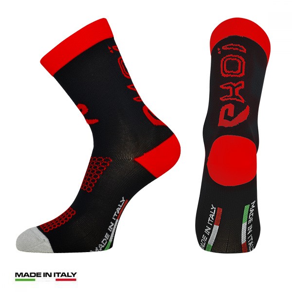 Chaussettes EKOI PRO LINE Noir Rouge Chaussettes EKOI PRO LINE Noir Rouge
