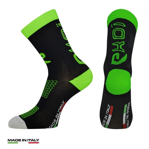 Chaussettes été EKOI CARBON CONCEPT Noir Vert fluo Chaussettes été EKOI CARBON CONCEPT Noir Vert fluo