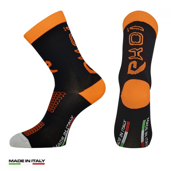 Chaussettes été EKOI CARBON CONCEPT Noir Orange fluo Chaussettes été EKOI CARBON CONCEPT Noir Orange fluo