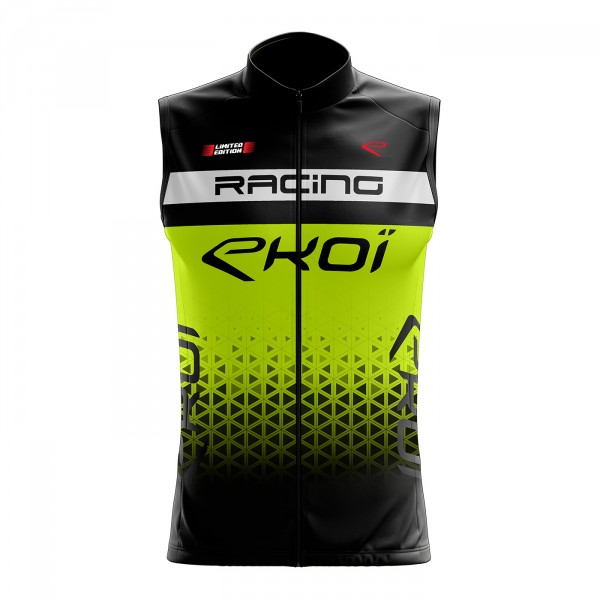 Gilet coupe-vent EKOI LTD RACING Fluo Jaune Gilet coupe-vent EKOI LTD RACING Fluo Jaune