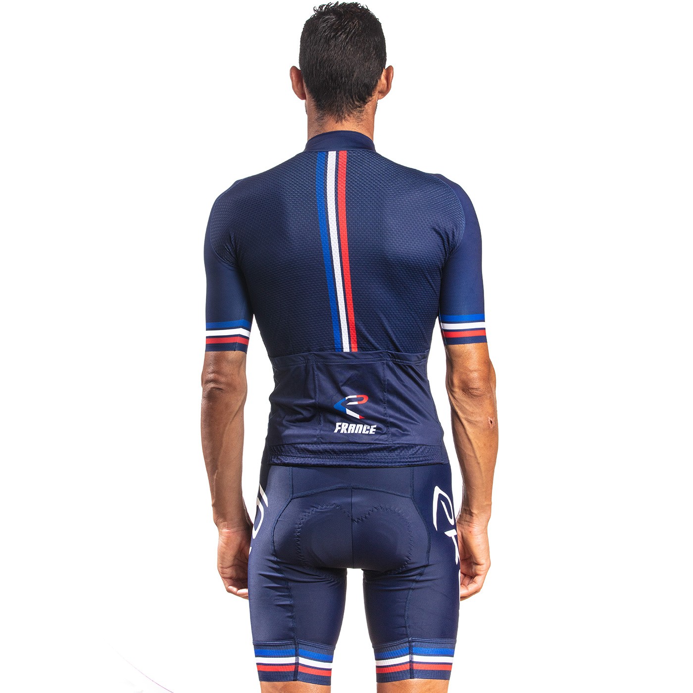 Tenue Cyclisme Hiver Homme - Maillot Manches Longues Et Cuissard Bretelles Polaire Thermique - Avec Rembourrage Gel 9D