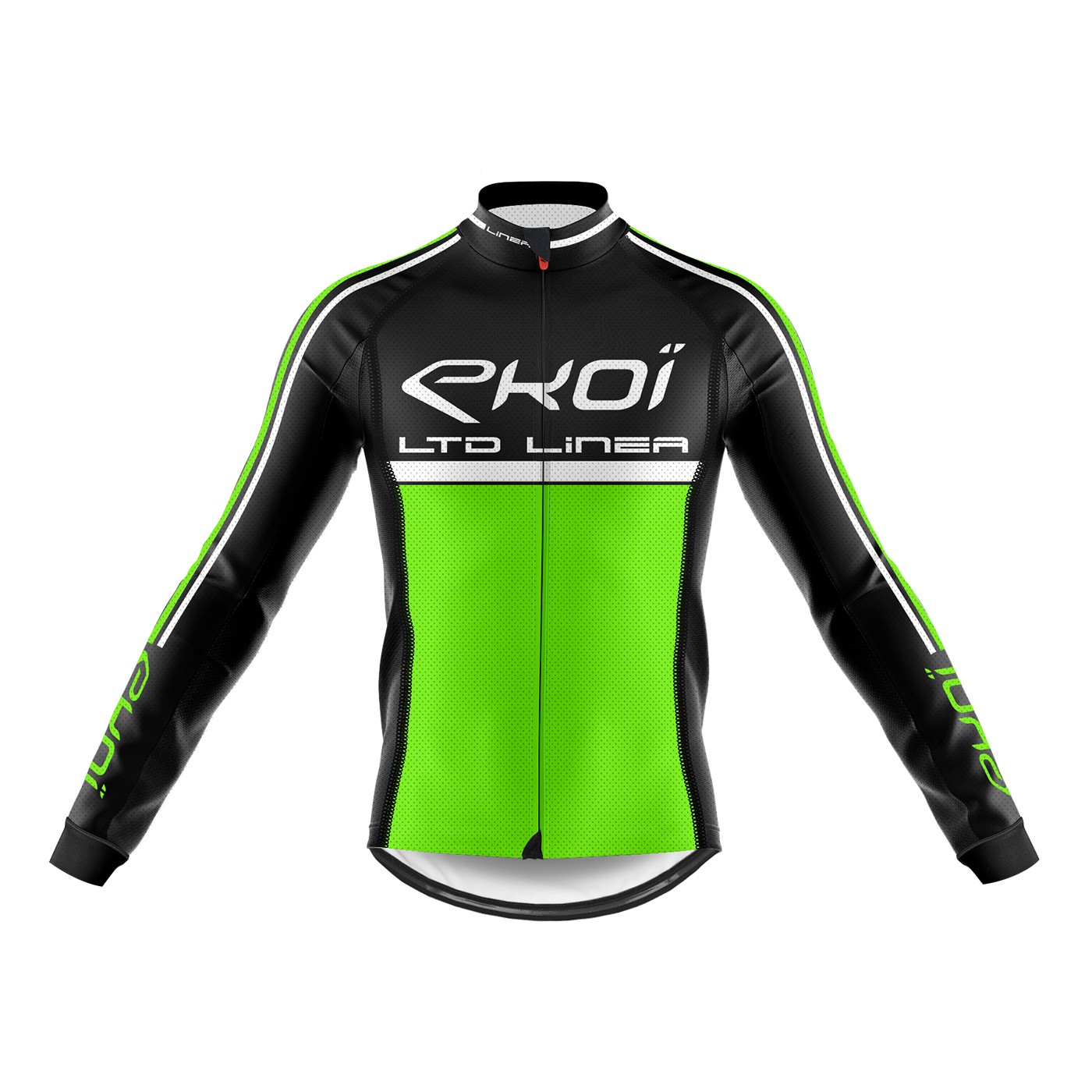 Winter Long Sleeves Jersey EKOI LINEA LTD Neon Green EKOI