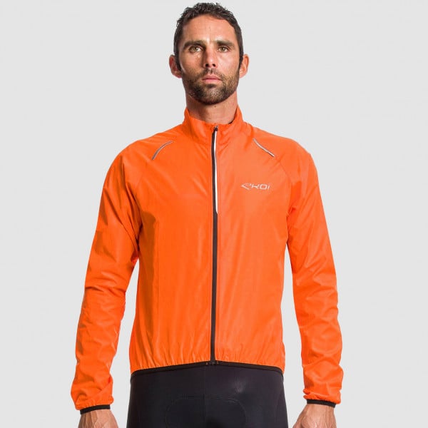 Photo Veste Coupe-vent EKOI ULTRALIGHT Orange fluo