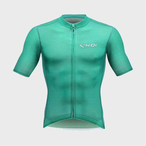 Maillot vélo EKOI MERINOS EVO CELESTE