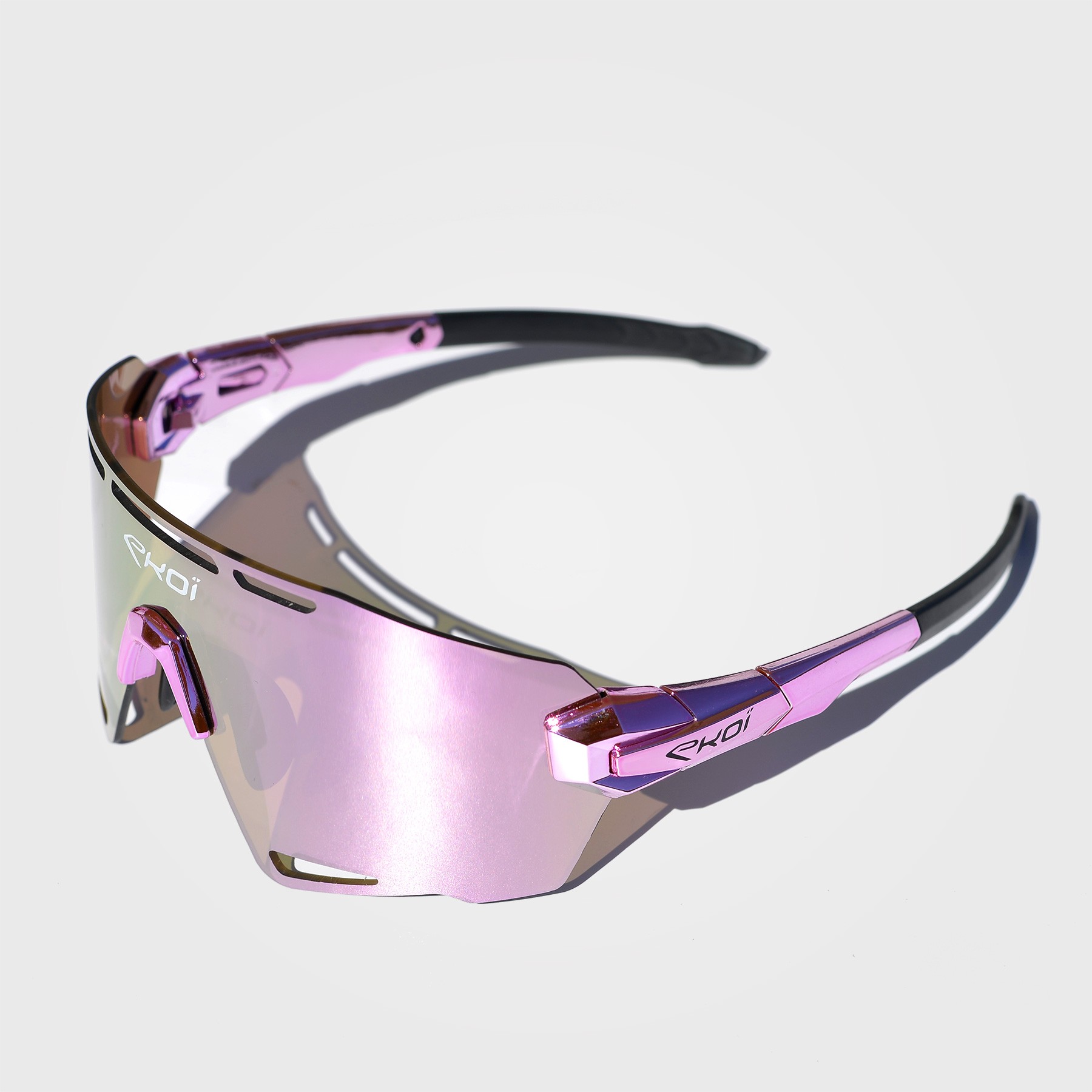 EKOI PREMIUM 90 LTD STAR Sunglasses Pink Chrome - EKOI