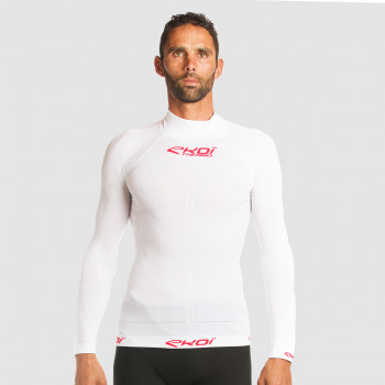 Sous maillot EKOI Perf THERMO EVO Col Haut Blanc
