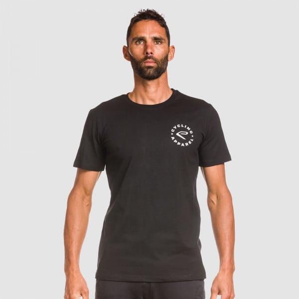 Photo Tee-Shirt EKOI TEE CYCLING APPAREL Noir