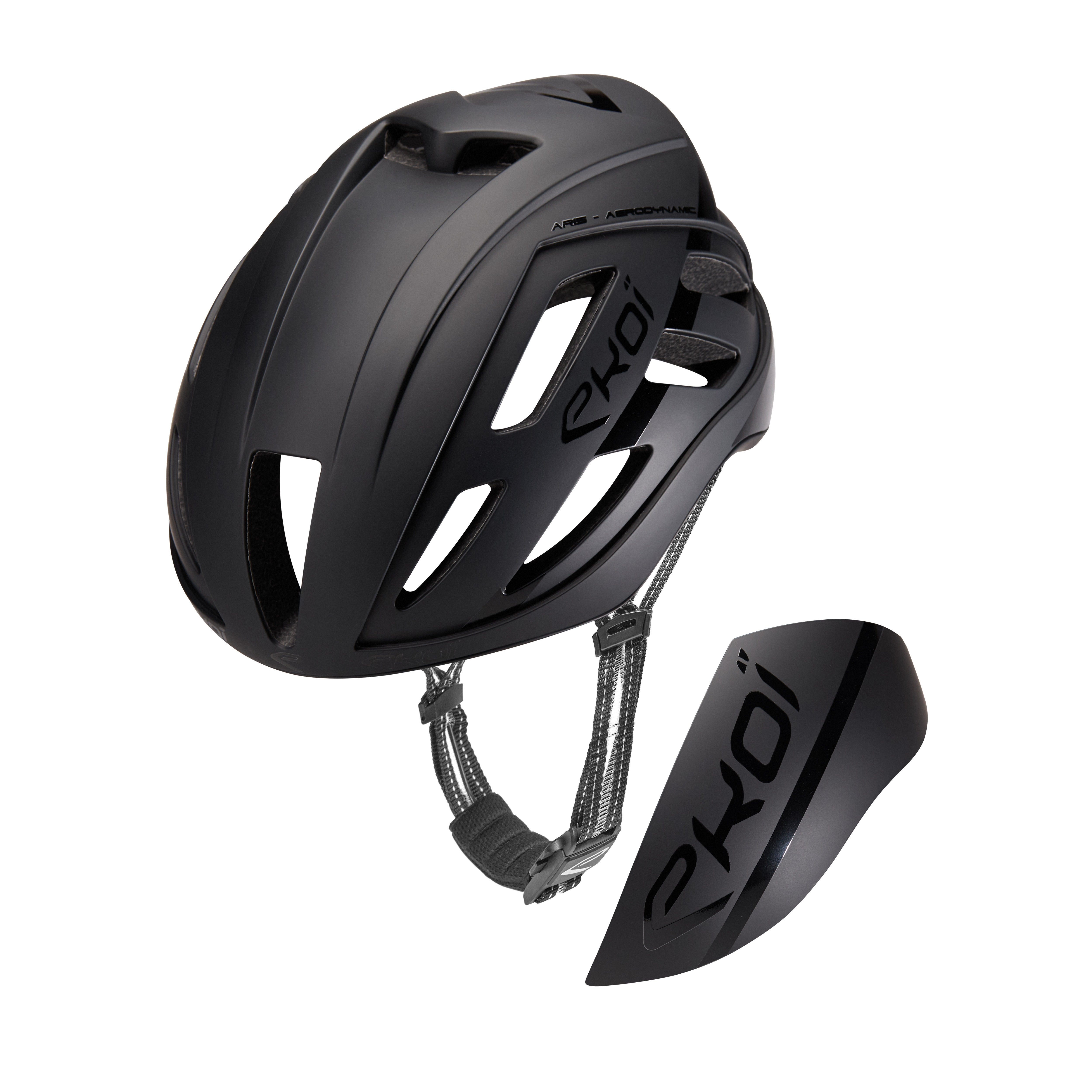 EKOI Perf AERO15 Evo Black Helmet EKOI