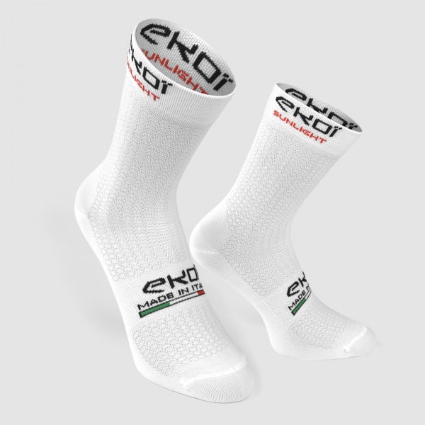 Photo Chaussettes été EKOI SUNLIGHT LINE Pro Team Blanches