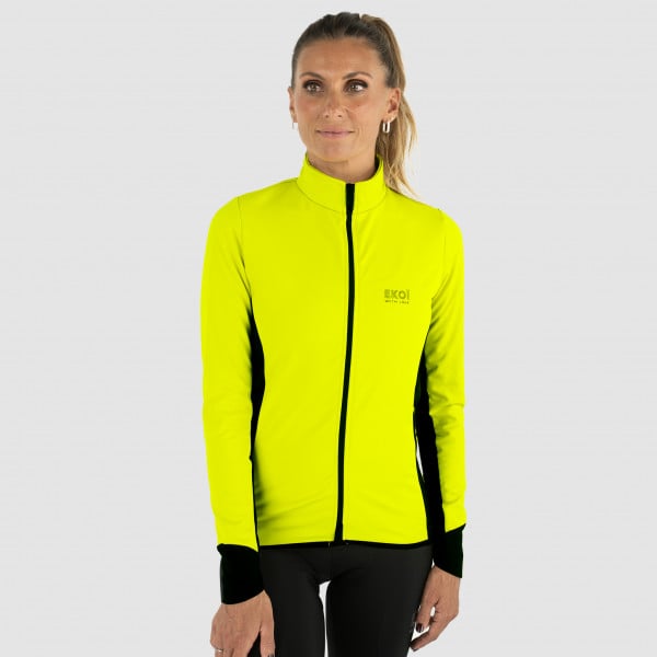 Photo Veste Thermique femme déperlante EKOI SUPER SOFT Jaune