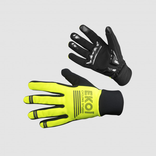 Photo Gants femme hiver EKOI GLOVY Jaune fluo