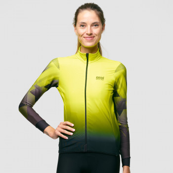 Trikot Langärmelig Damen EKOI GEOMETRIK Gelb