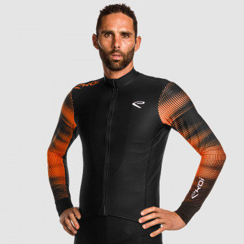 Trikot Langärmelig EKOI FUTURISTIC Orange Fluo