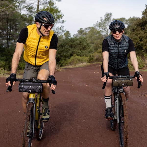 Short unisexe EKOI Perf GRAVEL CONFORT Kaki