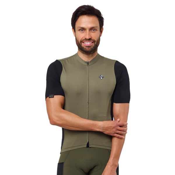 Maillot unisexe EKOI Racing GRAVEL PERFORMANCE Kaki