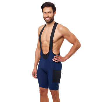 Bib-shorts GRAVEL CARGO LOMMER PERF Marine bl&aring;