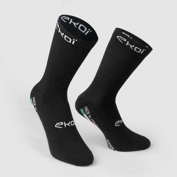 Photo Chaussettes été EKOI COOLMAX Classic Noires 18cm