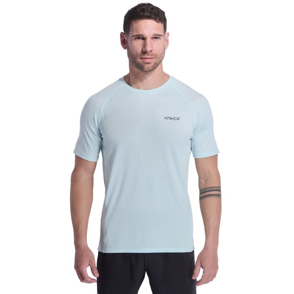 Photo T-Shirt running EKOI RUN DRY FAST Aqua
