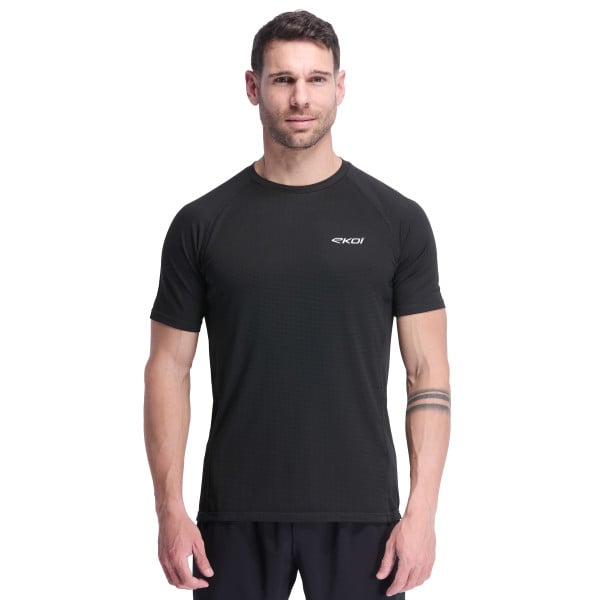 Photo T-Shirt running EKOI RUN DRY FAST Noir