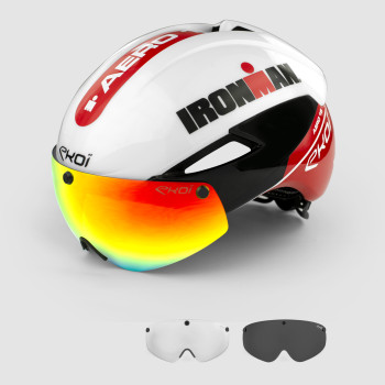 Hjelm EKOI Perf AERO16 IRONMAN Hvid/R&oslash;d