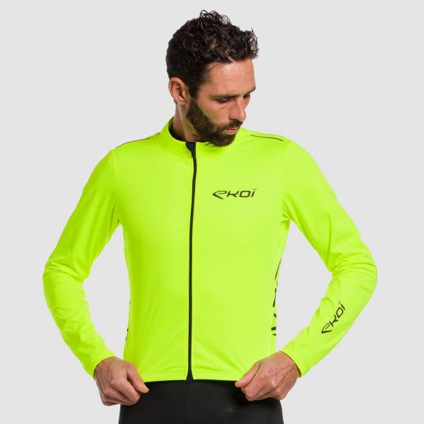 Photo Veste coupe-vent EKOI RCW PRO-TECT Jaune fluo