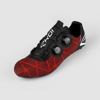 Cycling Shoes EKOI C4 Full Real Carbon Red