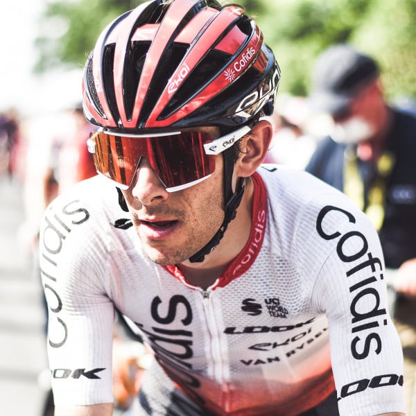 Lunettes EKOI Racing OTTIMO Blanche Revo Rouge Cat3