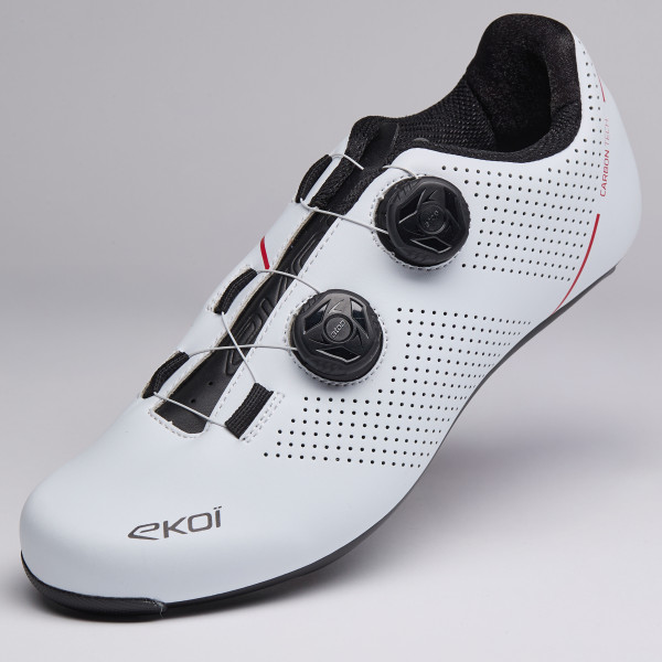 Zapatillas de ruta EKOI Perf ROAD CARBON TECH Blancas